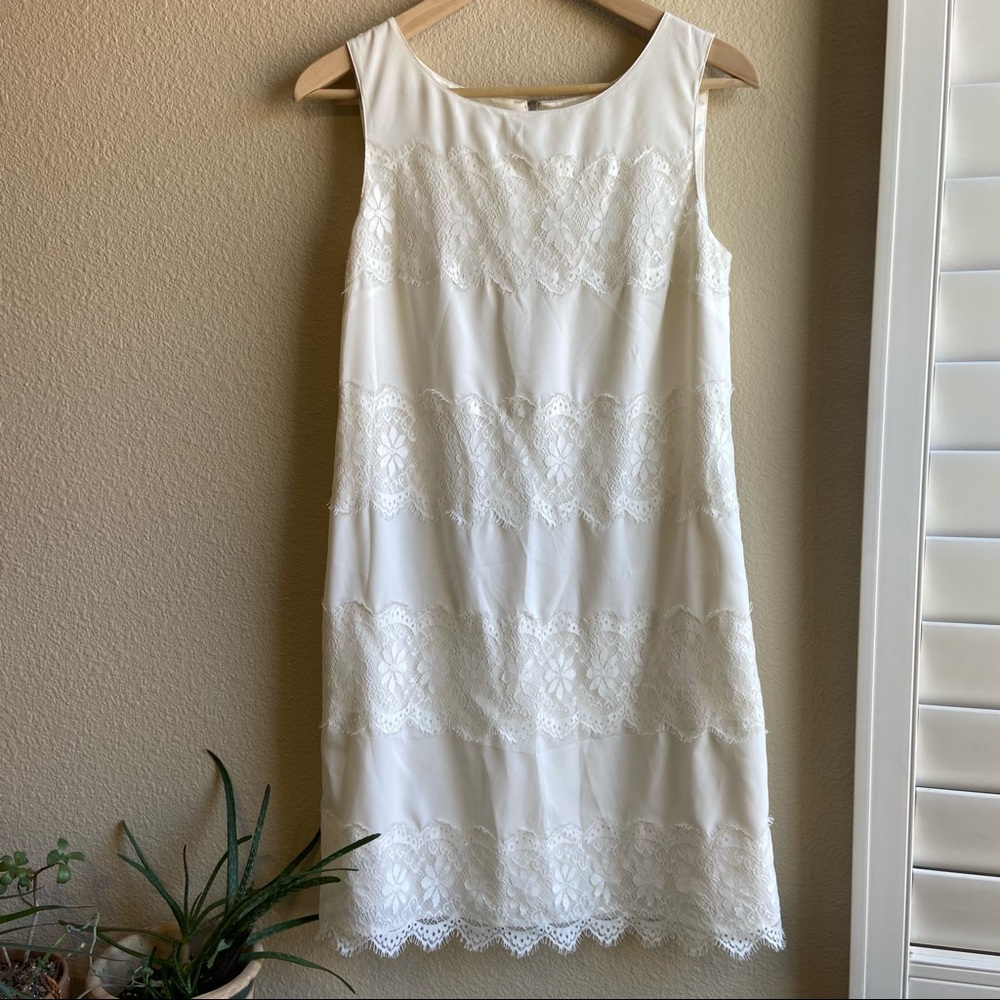 White Gianni Bini Lace Dress